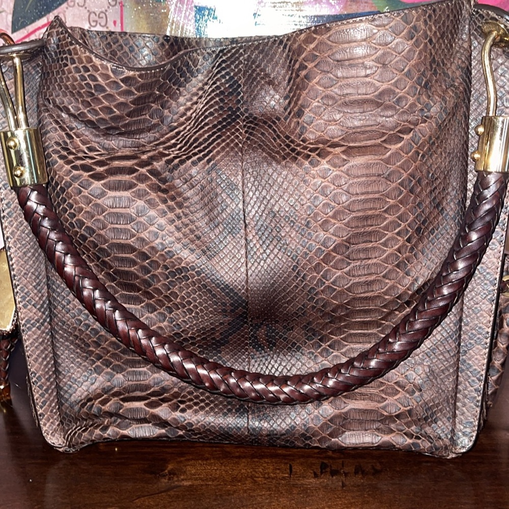 Michael Kors Collection Python Skorpios Bag - Picture 3 of 14